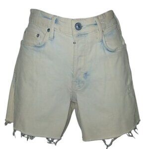 All Saints Rex Distressed Hem Jean Shorts
